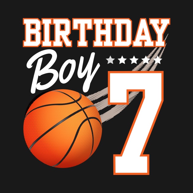 Basketball 7th Birthday Kids 10 Years Old Boys Girls by IYearDesign