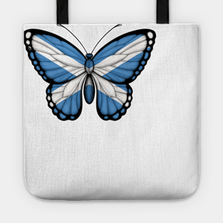 Scottish Flag Butterfly Tote