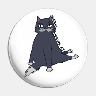 Moody cat Pin