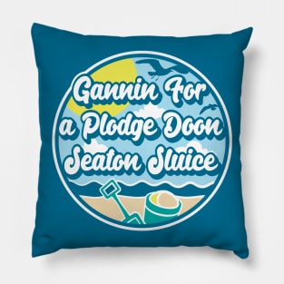 Gannin for a plodge doon Seaton Sluice - Going for a paddle in the sea at Seaton Sluice Pillow