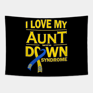 I Love My Aunt with Down Syndrome Tapestry