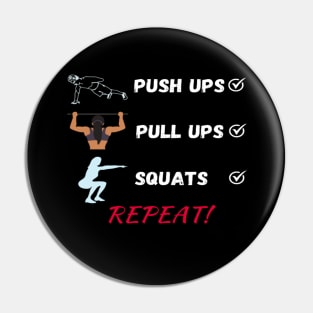 Pushups Pullups Squats Exercises Pin