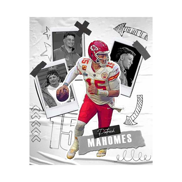 Discover Patrick Mahomes football Paper Poster Chiefs 5 - Patrick Mahomes - T-Shirt