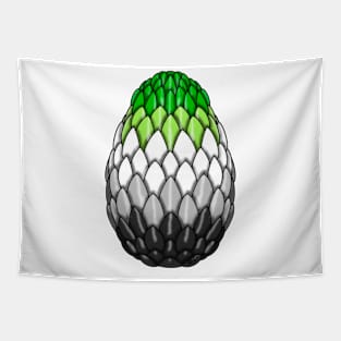 Aromantic Pride Dragon Egg Tapestry