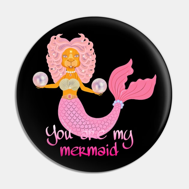 you are my mermaid Pin by crearty art