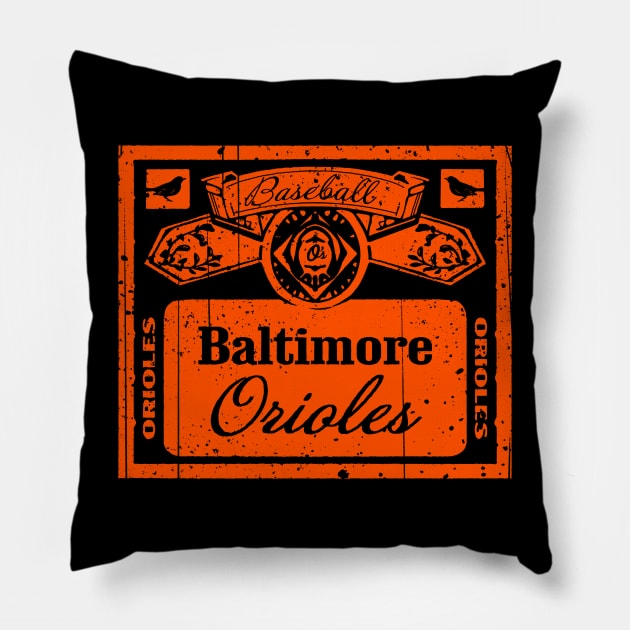 Vintage Baltimore Beer Pillow by Throwzack