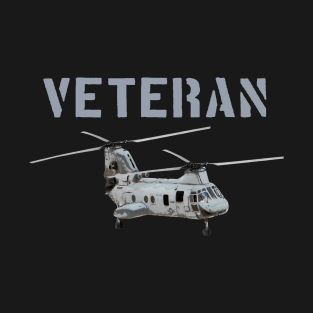 CH-46 Sea Knight Helicopter Veteran T-Shirt