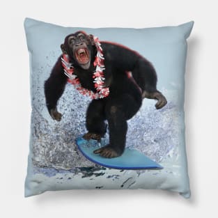 Surf’s Up Chimp Pillow