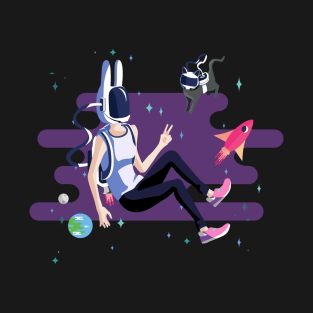 8Bit Bun Space T-Shirt