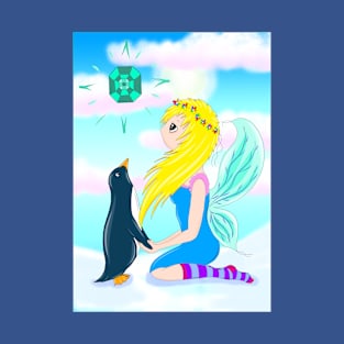 Fairy and penguin friend T-Shirt