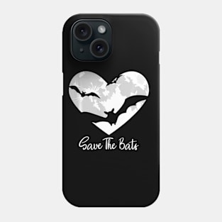 Bat Save The Bats Awareness Appreciation Full Moon Halloween Phone Case