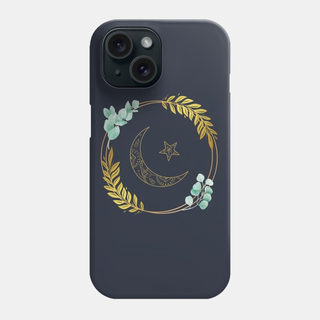 Crescent Moon Phone Case by Zippy's Tees