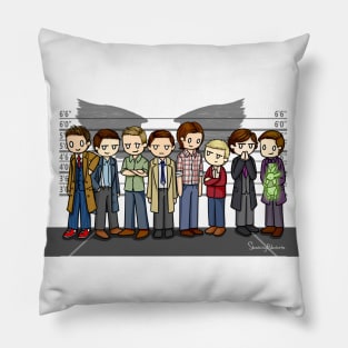 SuperWhoLock Lineup Pillow