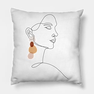 Earring woman Pillow