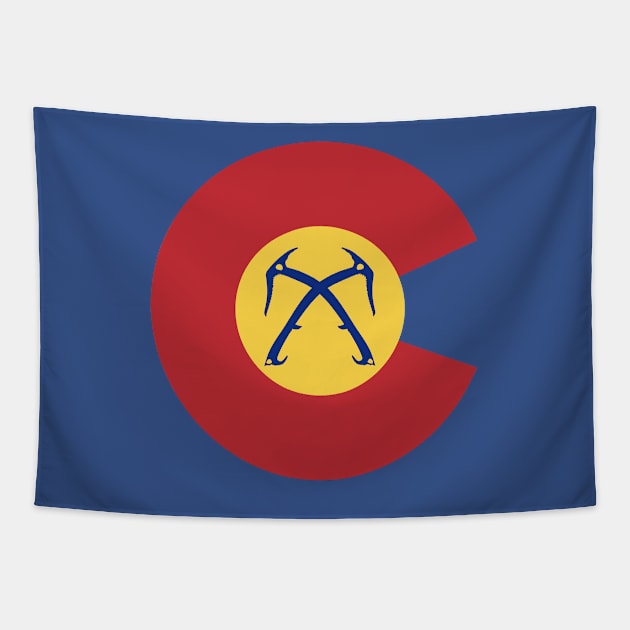 Colorado Ice Tools Tapestry by esskay1000