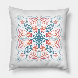 Flower Mandala Summertime - Transparent Pillow