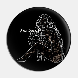 Free Spirit Goddess Pin