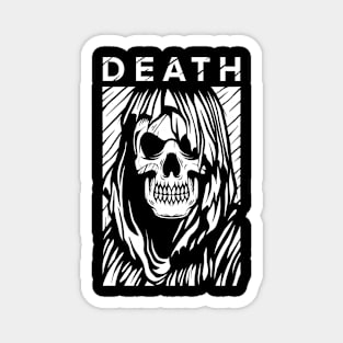 Skull Reaper Vintage Tattoo Magnet