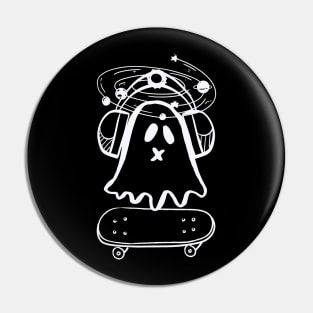 Cute Doodle Ghost Pin