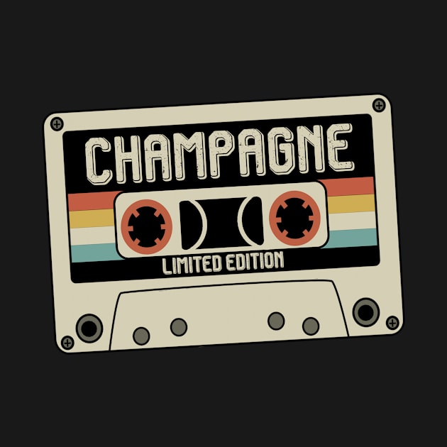 Champagne - Limited Edition - Vintage Style by Debbie Art