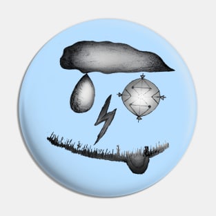 Weather Man Pin