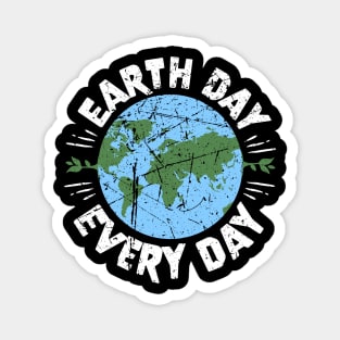 Earth Day Everyday Climate Vote Typographie Illustration Gift Magnet