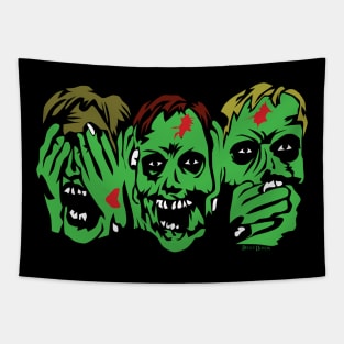 3 Zombies Tapestry