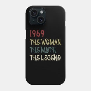 Vintage Retro 1969 Legend Gift 51st Birthday Womens Phone Case