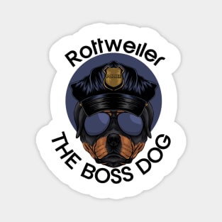 Rottweiler The Boss Dog Magnet