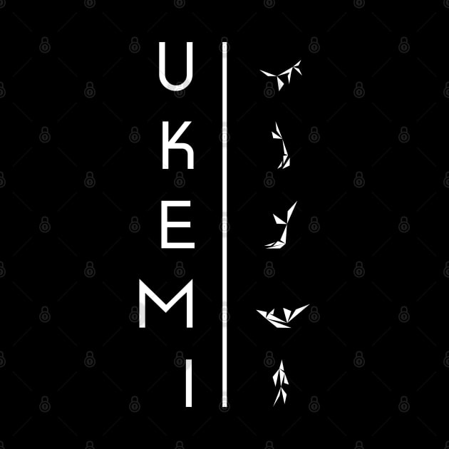 Ukemi - Martial arts T-shirt for Judo and Aikido Fans by KritwanBlue