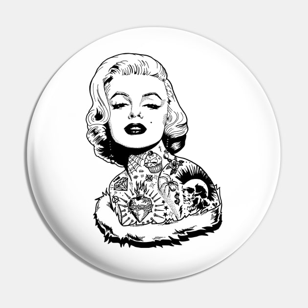 hollywood cupcake Pin by Kingrocker Clothing