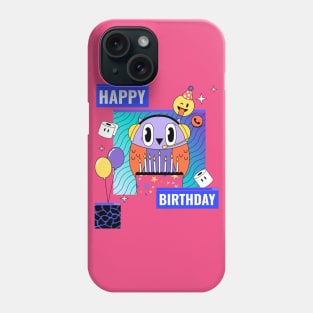 happy birthday, social distancing, covid 19, stay home Phone Case