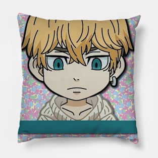 rebel boy in pastel colors Pillow