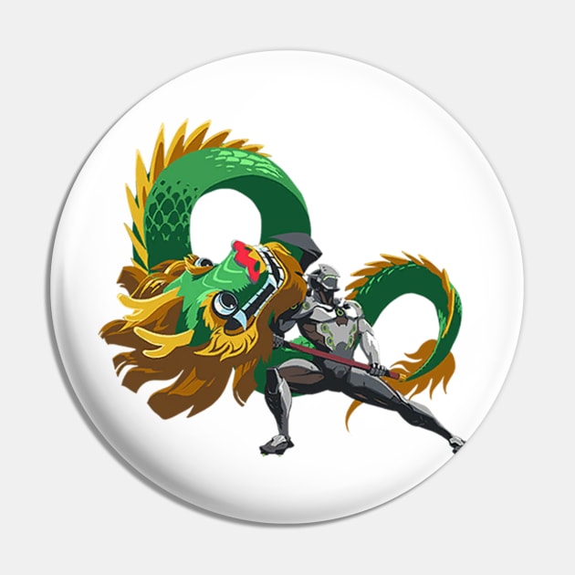 Genji Green Dragon Pin by Genessis