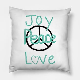 Joy Peace Love Pillow