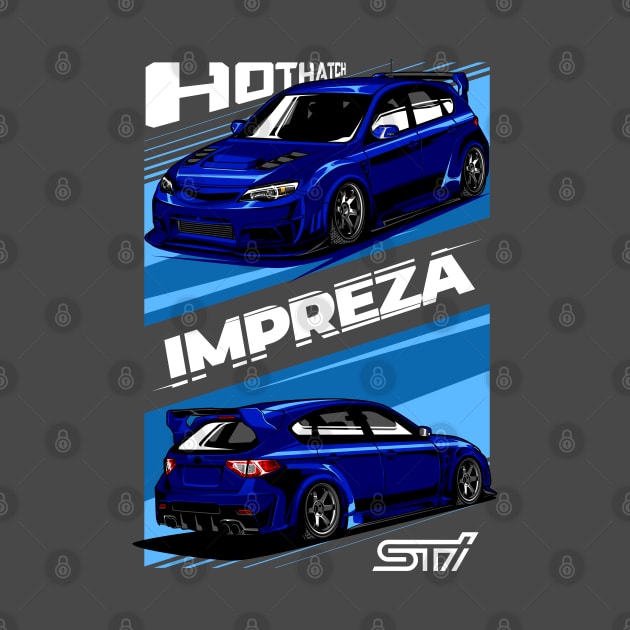 Subaru Impreza Hatchback Blue by aredie19