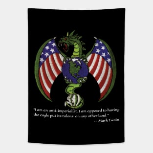 Imperial Dragon, Anti-imperialism Quote By Mark Twain Tapestry