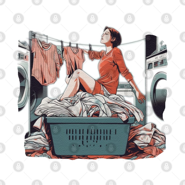 laundry washing day by JnS Merch Store