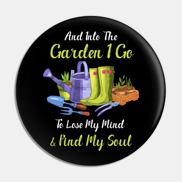 Gardening Lover Gift For Gardeners Pin by White Martian