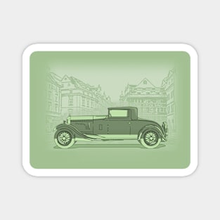 Retro Car Illustration Magnet