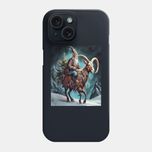 Julbocken Yule Goat And Tomte Scandanavian Mythology Phone Case