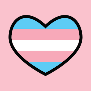 Transgender Flag Heart T-Shirt