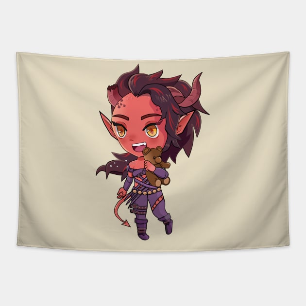 Karlach Chibi Baldur's Gate 3 Sticker, Mug, T-Shirt and more Tapestry by nuwandafoer