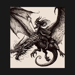 The witch and dragon T-Shirt