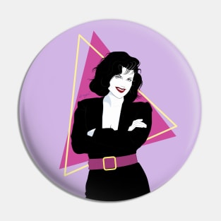 Formal Lady 80s Patrick Nagel Pin