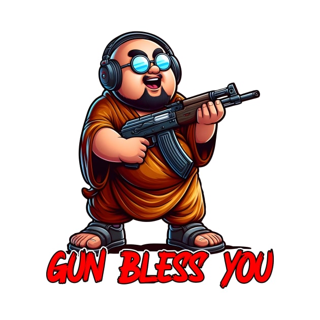 Gun Bless You by Rawlifegraphic