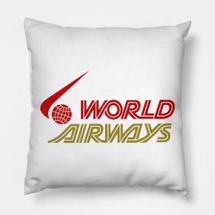 Retro Airlines - World Airways Oakland CA 1975 Pillow