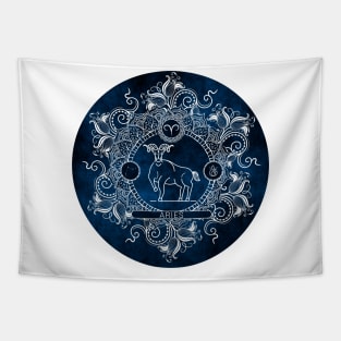 Zodiac - Ice - Aries Tapestry