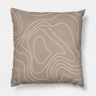 Line Art Waves Pillow