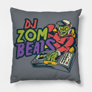 DJ Zom Beats // Funny Zombie DJ Street Style Pillow